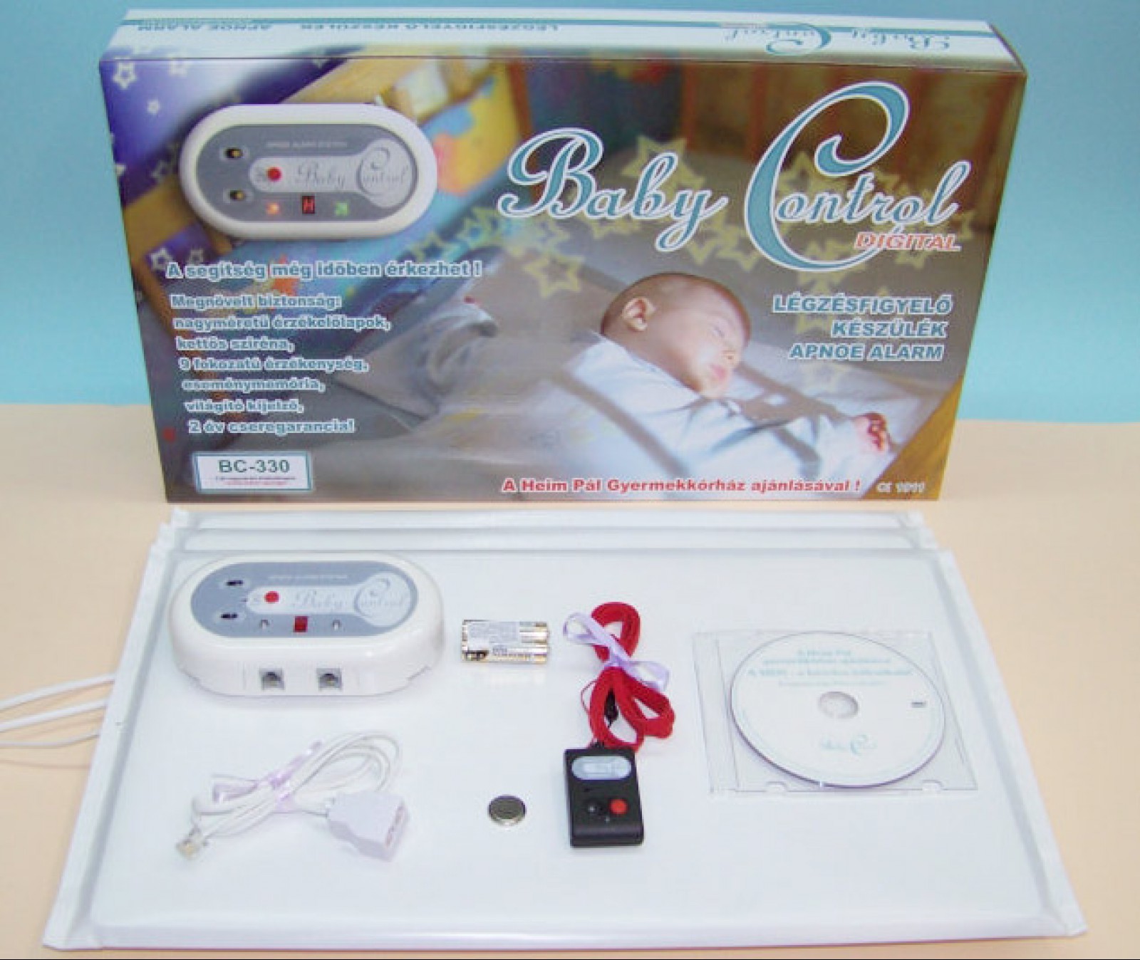 Baby Control BC 330 légzésfigyelő + bébiőr Légzésfigyelők, bébiőrök
