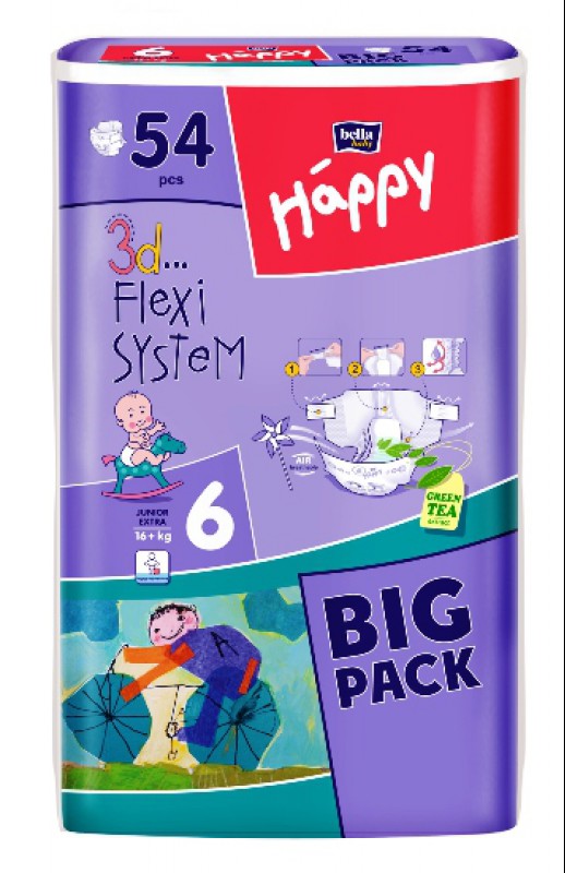 Bella Happy Junior Extra pelenka (16kg-tol) x54