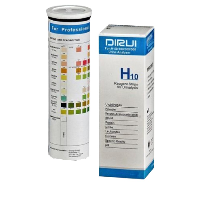 Vizeletvizsgáló tesztcsík 10 (DIALAB)