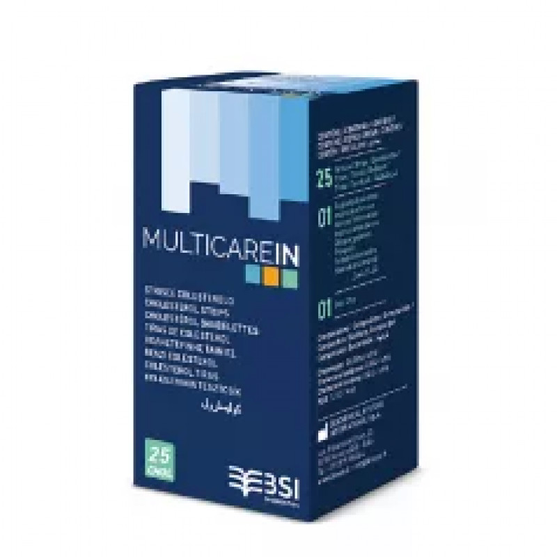 Multicare in koleszterin tesztcsík (25db-os)