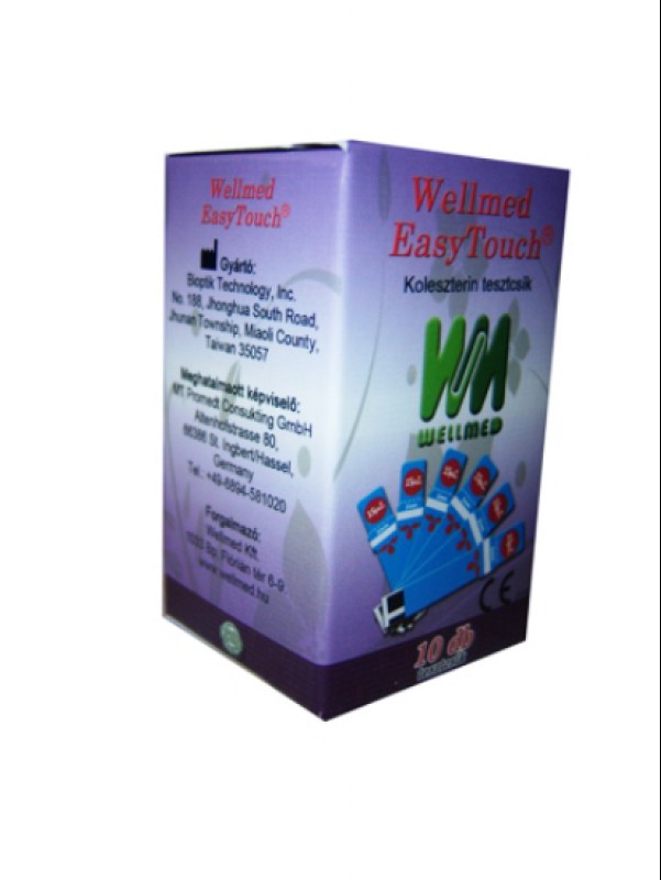Wellmed Easy Touch - koleszterin tesztcsík (10db)